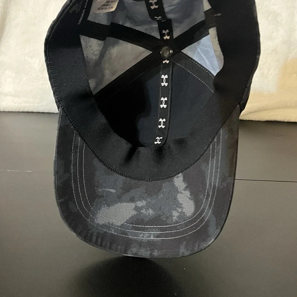 Under Armour Youth Hat Black Gray Pink Logo Baseball Cap Adjustable Kids UA 2017